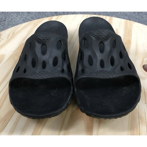 Merrell Sandals Mens 13 Hydro Slide Black Slip On Comfort Low Top Open Toe Flats